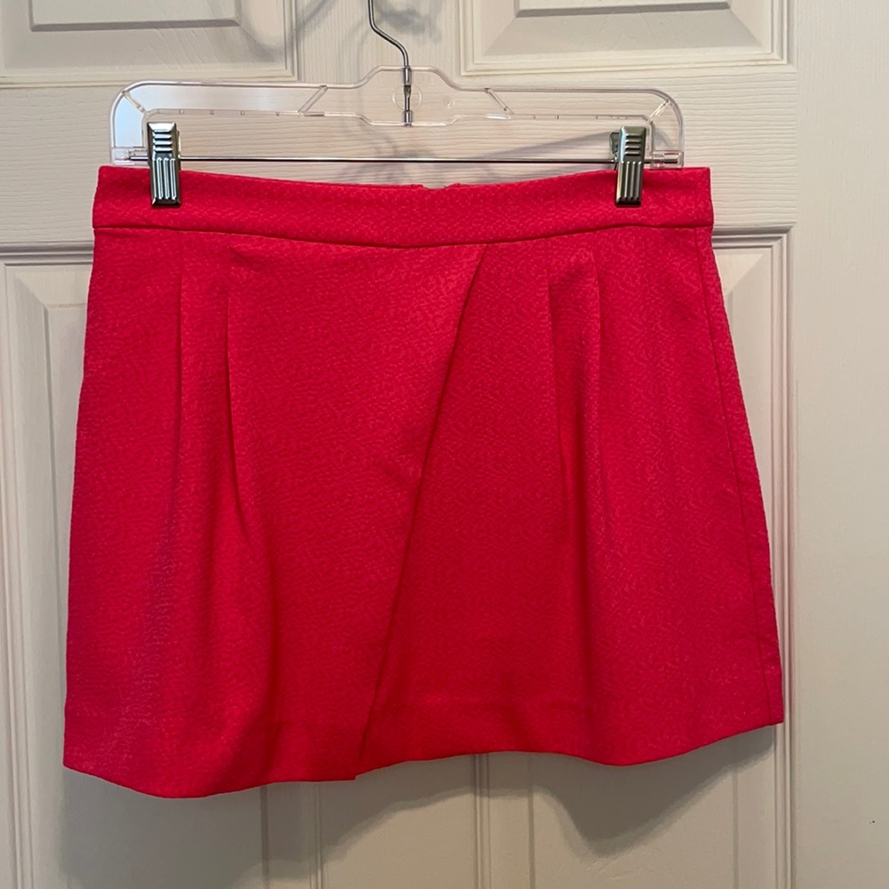 Hot pink mini skirt